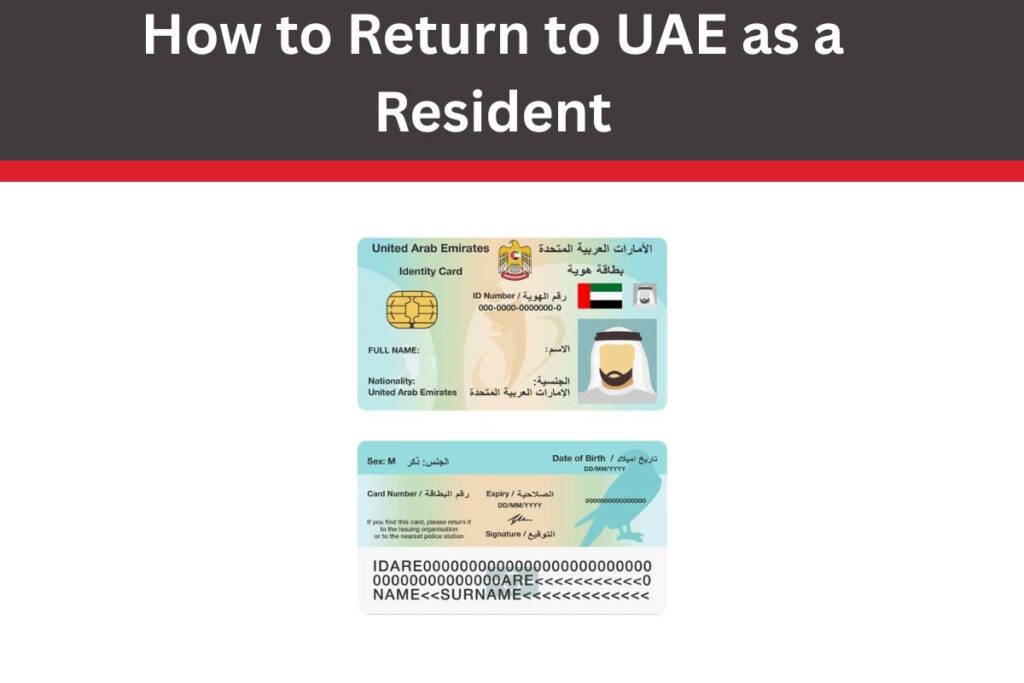 How to Return to UAE as a Resident