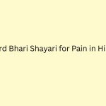 Dard Bhari Shayari for Pain in Hindi