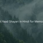 Best Yaad Shayari in Hindi for Memories
