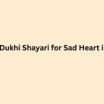 Best Dukhi Shayari for Sad Heart in Hindi