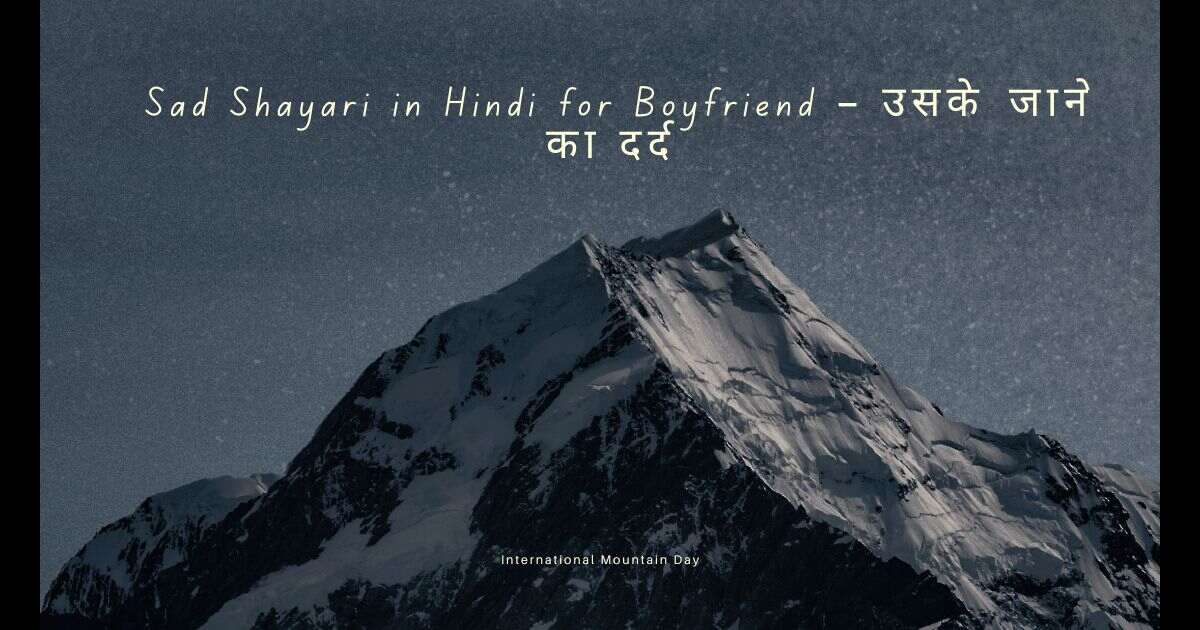 Sad Shayari in Hindi for Boyfriend – उसके जाने का दर्द